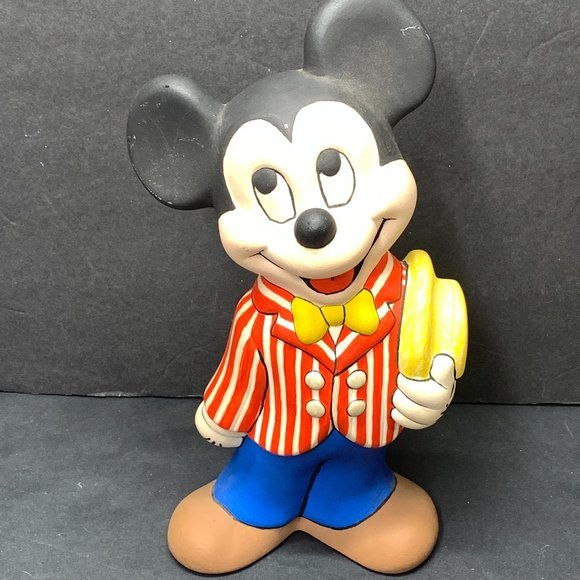 Vintage Walt Disney Mickey Mouse Ceramic Figurine 🐭 - Picture 1 of 4